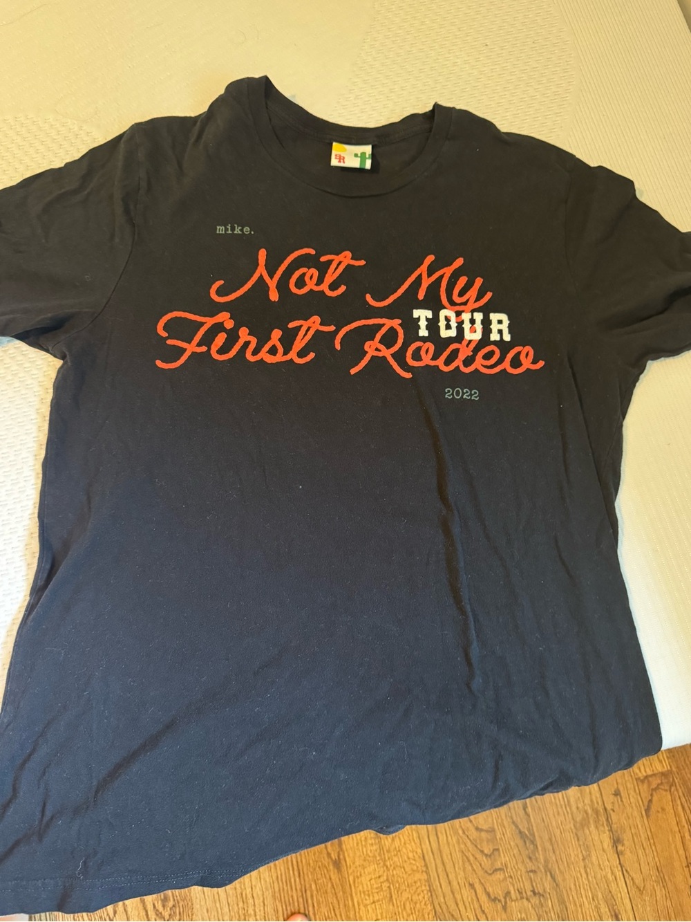 Stevenson Ranch Men's Black 'Not My First Rodeo' Tour Graphic Tee